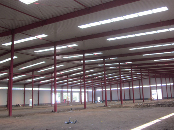 Metal building construction gable frame prefabricated steel structure warehouse