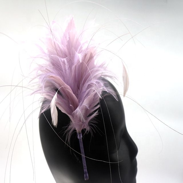 Party Hair Decoration Goose Feather Flower Mount and Headband for a Sophisticated Look