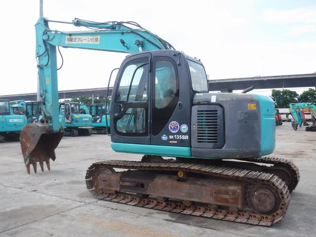 Customized Kobelco Excavator 13 Ton Mitsubishi Engine 0.5m Bucket 1500 Working Hours