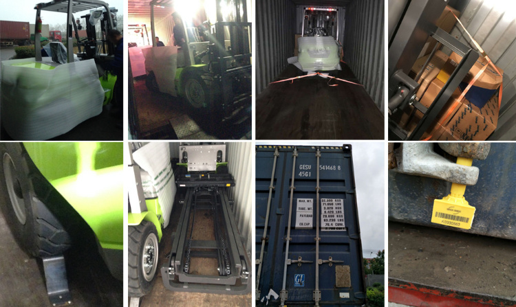 4ton Fork Lifter Fd40 Diesel Forklift 360 Degree Rotator