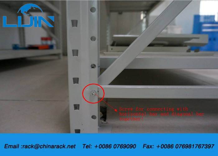 Four Layers Light Duty Shelf , Adjustable Warehouse Storage Racks
