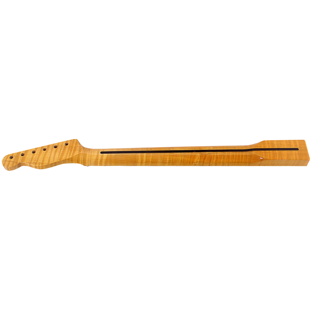 Electric Tiger Flame Telecaster Color Maple Abalone Dots 42MM Yellow 25.67