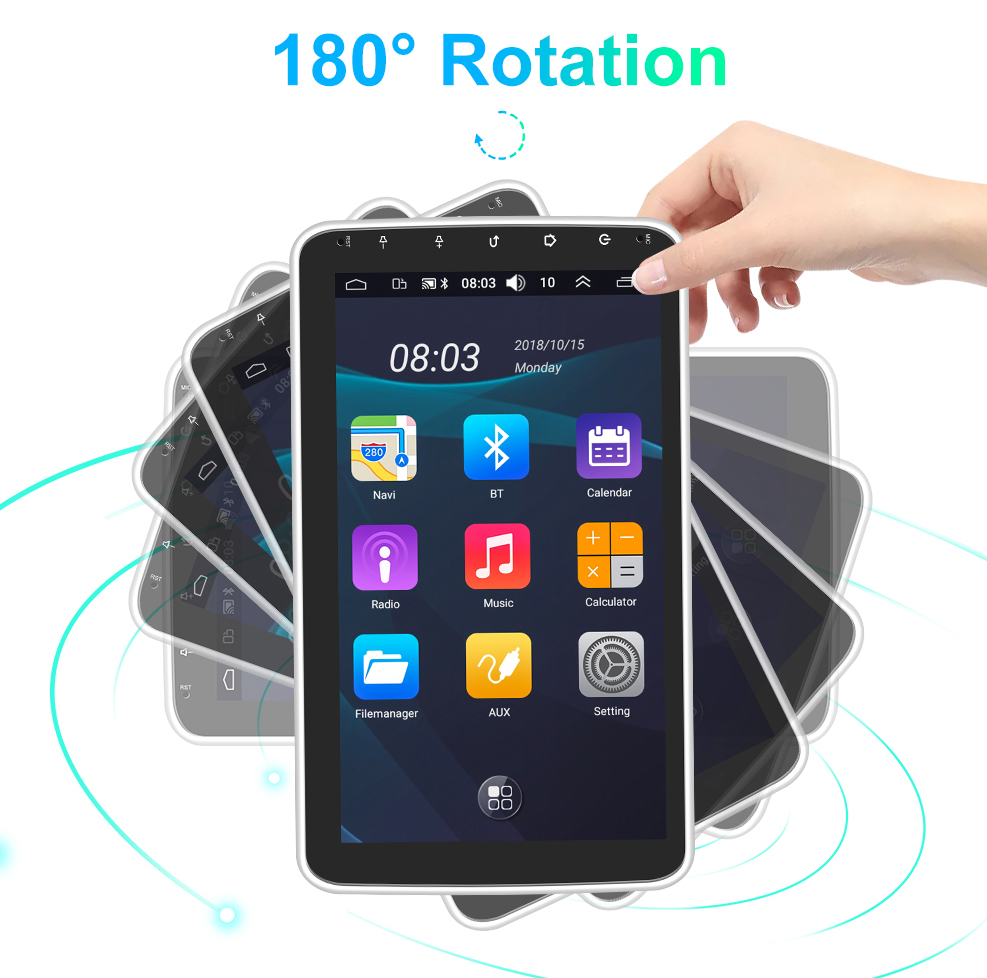 Multi Language Compatible 10.1 Inch Universal Android Multimedia Player Car DVD Player