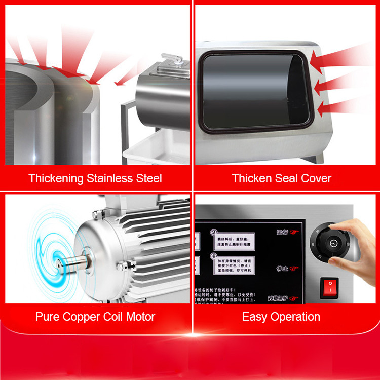 Pump Meat Processing Machine Vacuum Tumbler Chicken Marinating Machine