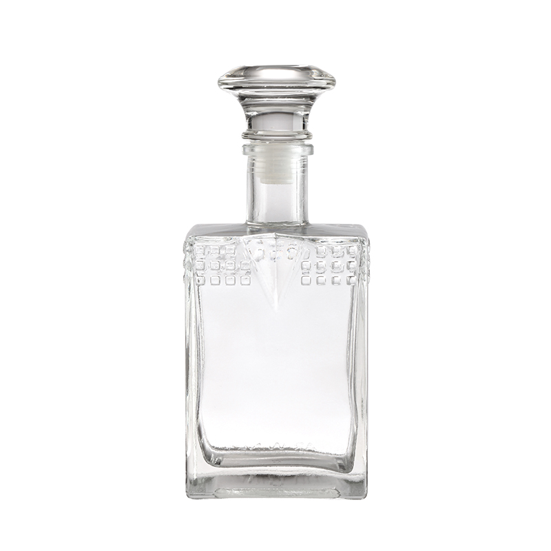Glass Brandy Bottle with Customizable Personalized Branding and Glass Material