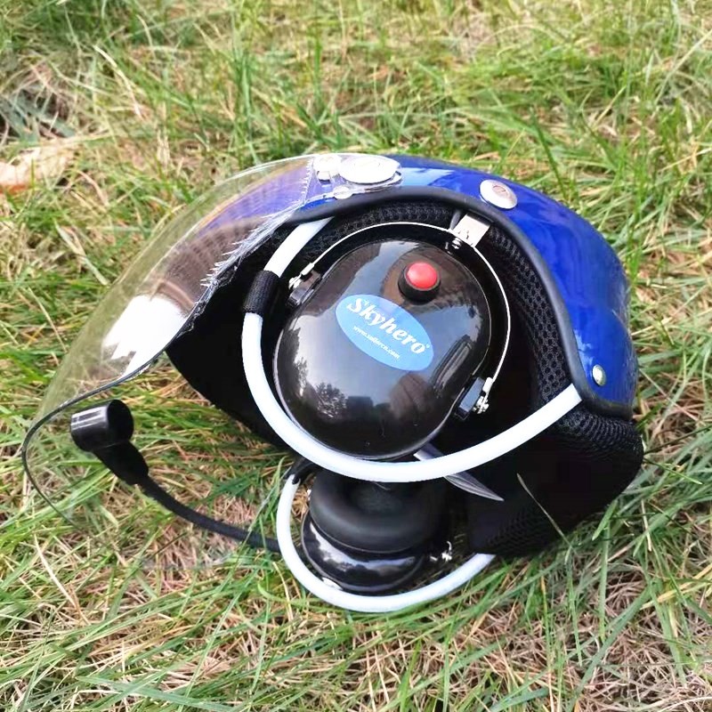 CE certificated Aviation helmet high quality aircraft helmet black color flight helmet 4 size
