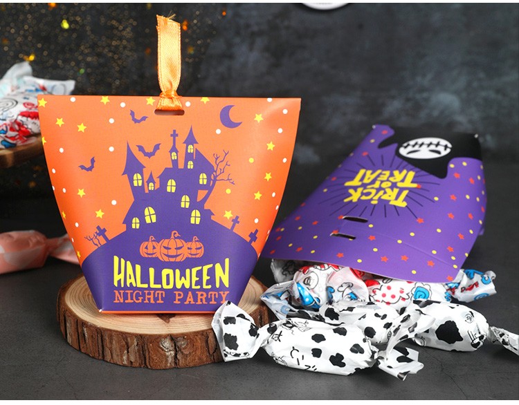 Children Sweet Bonbon Dark Truffle Chocolate Box Gift Pack Paper Container