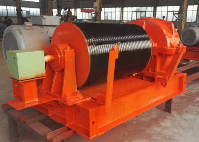 cargo lifting and pulling horizontal electric wire rope winch machine