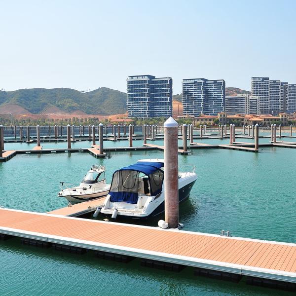 Aluminum Alloy Floating Boat Dock Durability Floating Pontoon walkway With
