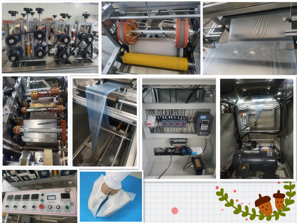 Automatic Dustproof Plastic Shoe Cover Making Machine With No Noise
