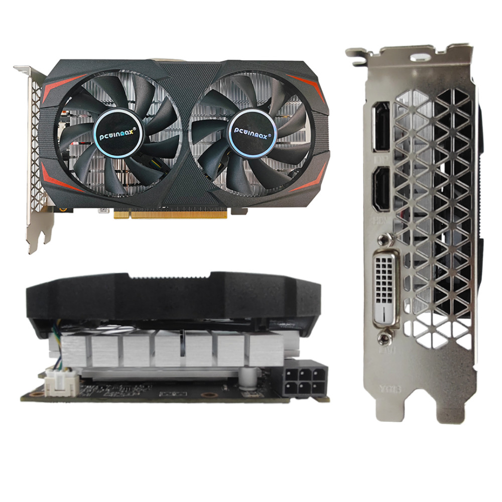 PCWINMAX RX 580 8GB 2048SP GDDR5 256Bit Graphics Card HD DP DVI Output Gaming Desktop Video Card