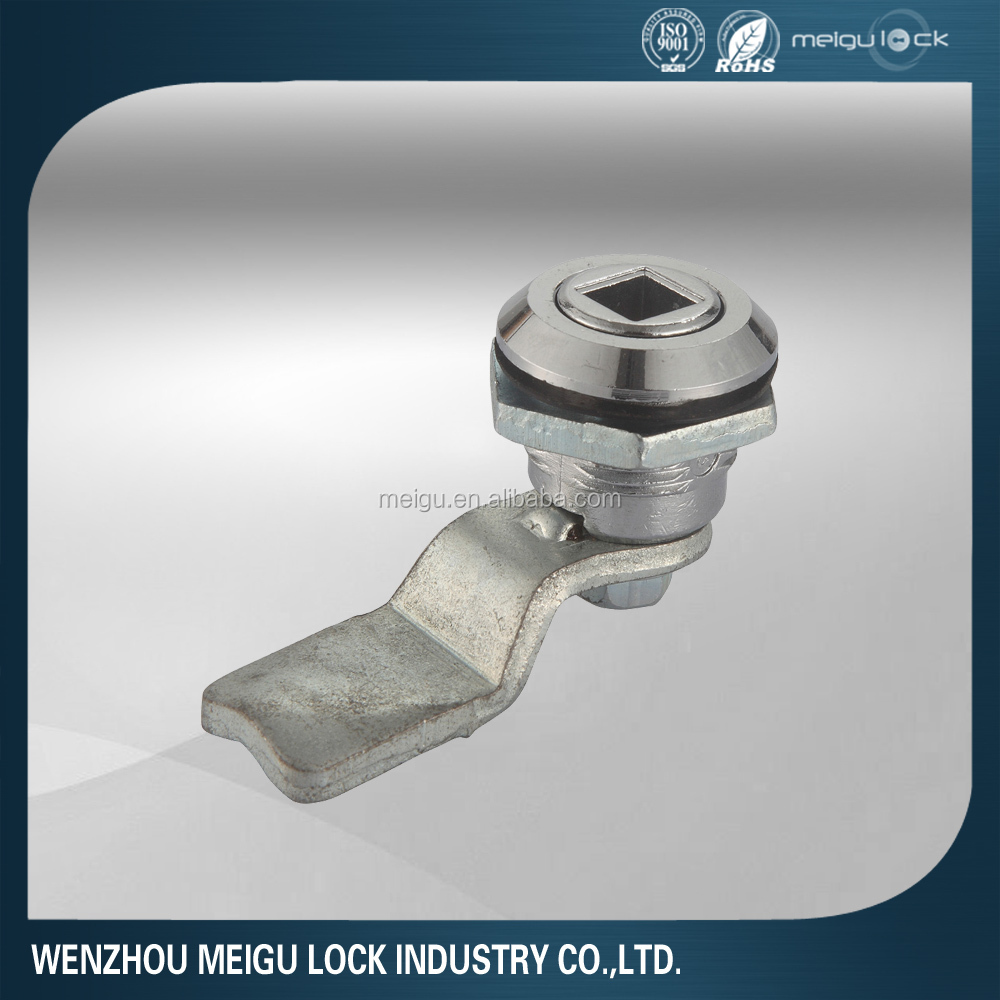 Plastic Material Quarter Turn Lock Chrome Safe For Trash Bins