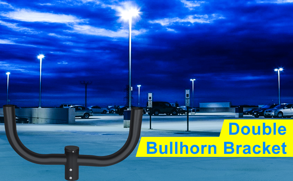 Outdoor Arm Brackets for Street Light Pole Mounting Bracket for Solar Street Light Extension Arm
