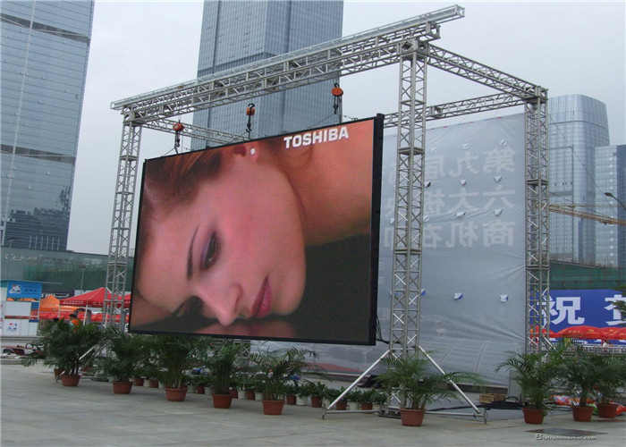 IP65 Protection P3.91 Outdoor Rental LED Display For Railway Stations / Airports