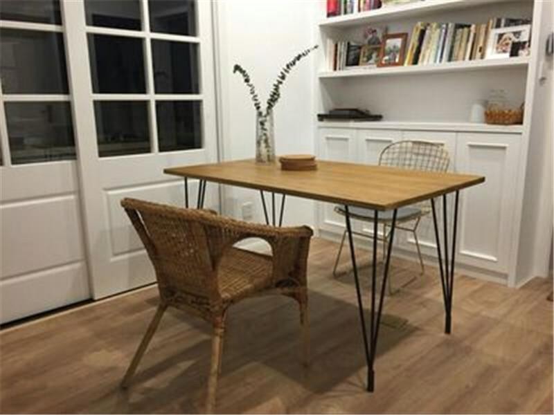 Contemporary Wood Dining Room Table 120×60×75CM With Minimalism Design