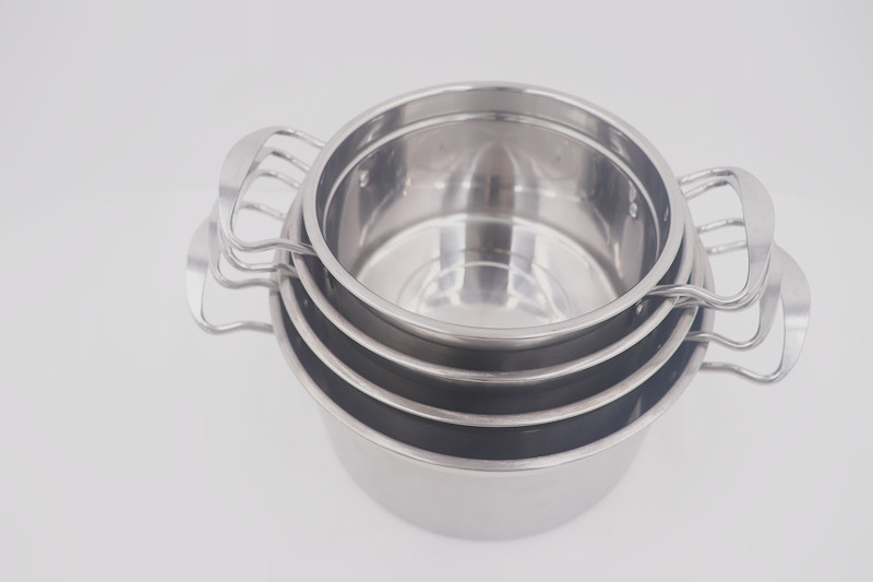 19cm Stainless Steel Cooking Pot With Thickened Bottom