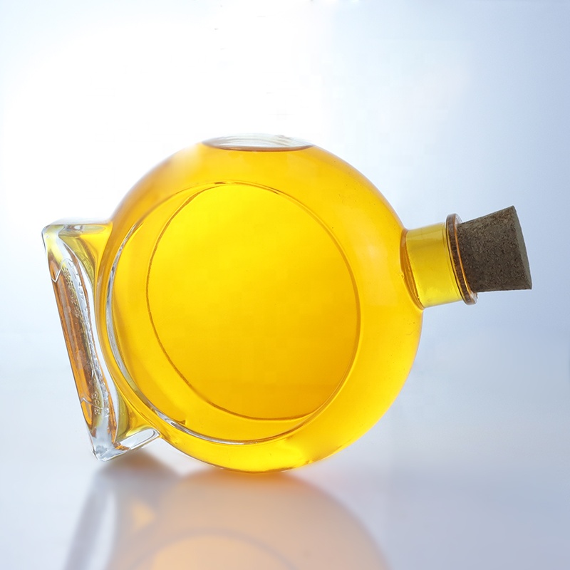 Thick Bottom Cork Sealing Type Empty Glass Bottle for Gin Whisky Rum Tequila Brandy