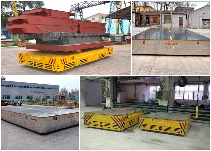 75t Battery Steerable Transfer Car For Heavy Duty Steel Parts Handling In Netherleand Workshop