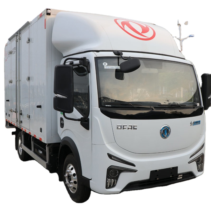 Electric Fuel Type Dongfeng Cargo Trucks with 4200X2100X2100 mm Cargo Tank Dimension