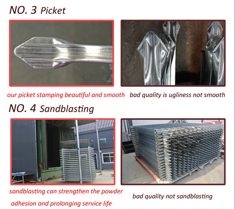 Australia market tubuloar spear top security Garrison fence / security metal fence / steel fence