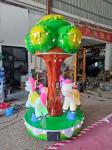 3 Players kids ride Carousel Merry mini Tree amusement game machine