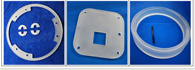 Large Vessel Quartz Tube Flange , Vacuum Flange Fittings Epaque Quartz Color