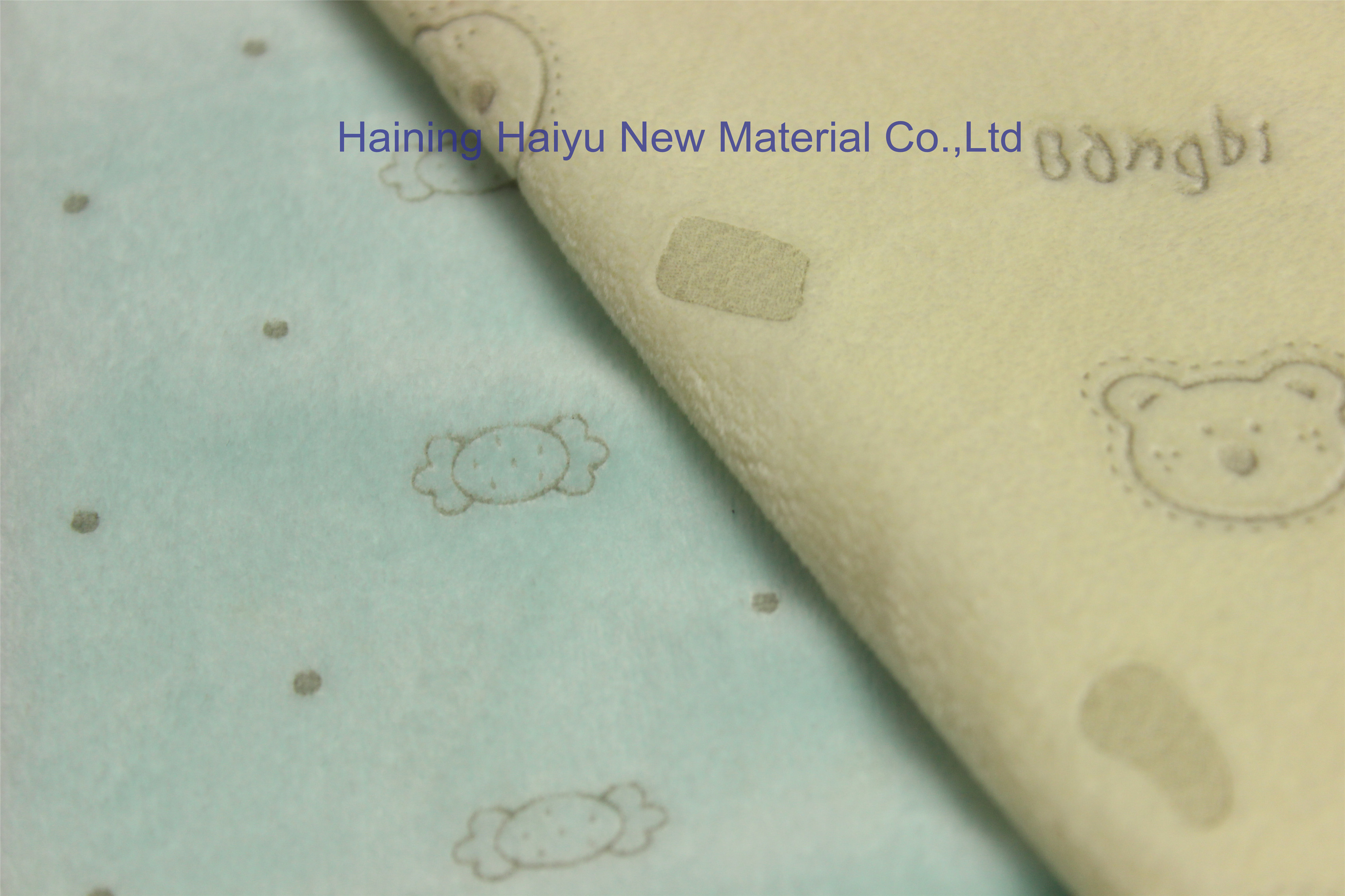 Warp Knitted Velour foil printed Carton Animal Minky Fabric for competitive price