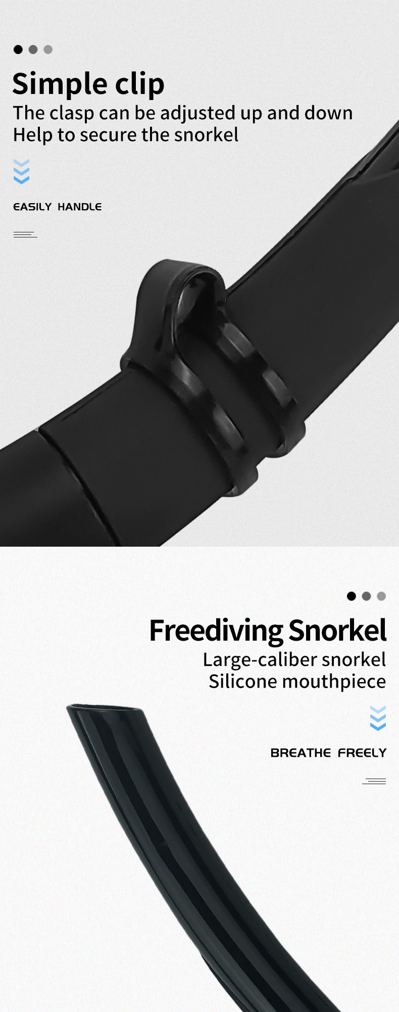 Swimming Training Snorkeling Tube Underwater Breathing Soft TPU
