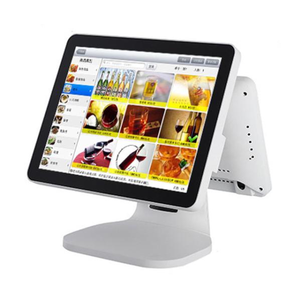 White Color Restaurant Point Of Sale Systems , 12 Inch Display Point Of Sale