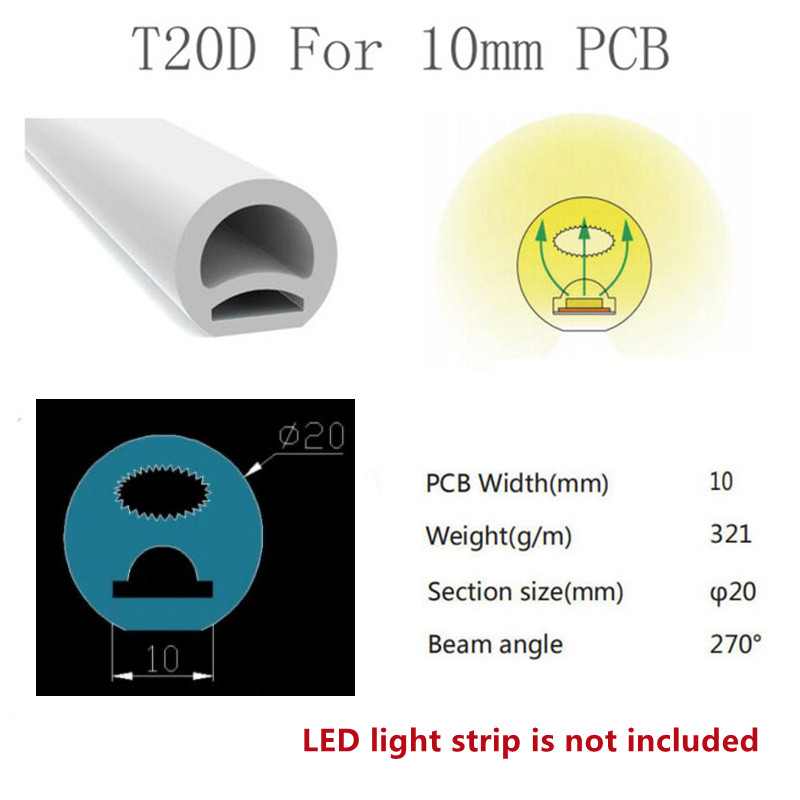 DC 12V Red LED Neon Flex with 50000 Working Lifetime and Hanging Mounting Installation