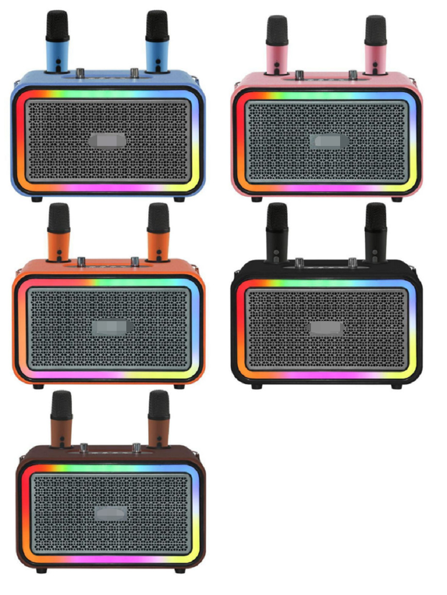 High-fidelity MVSILICON IC Chip With DSP Sound Processing Featuring Two 4-inch Woofers 3000mAh Battery dual Wireless Microphones