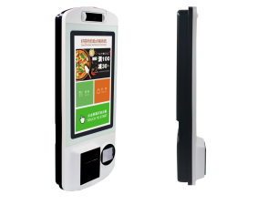 White 21'' Capacitive Touch Screen Bill Kiosk with SDK Function and 80mm Built-In Printer