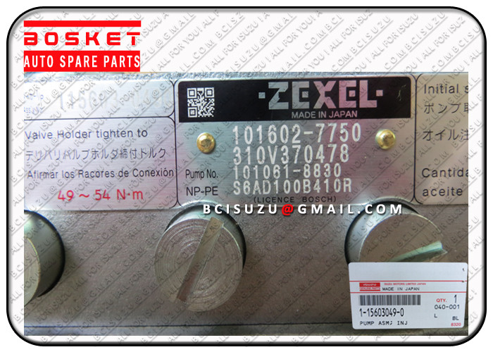 Zexel 105419-160-60 Isuzu Auto Parts Injector Pump Steel 1156030490 1-15603049-0