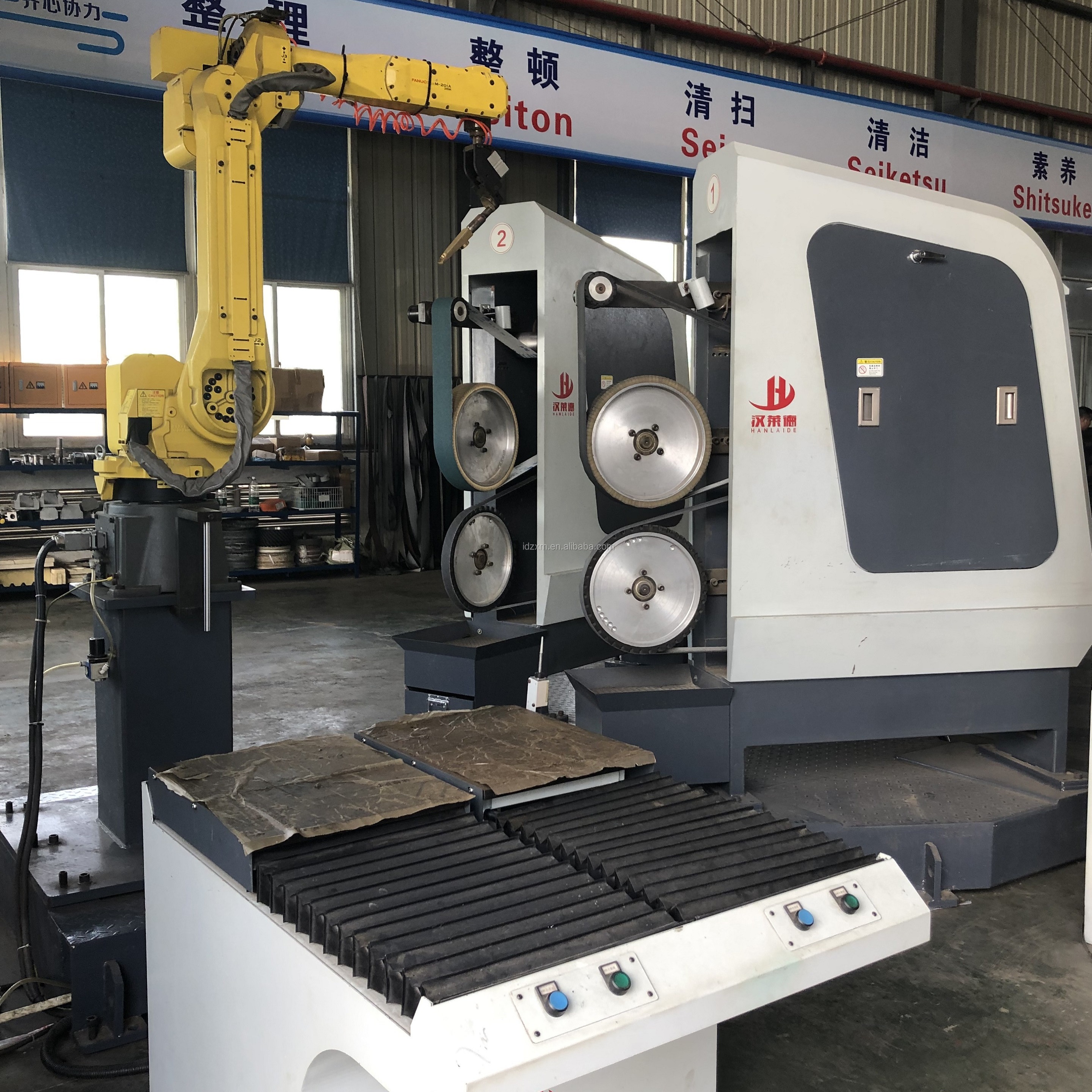 Stainless Steel Arm Automatic Grinding Machine For Water Tap Hardware