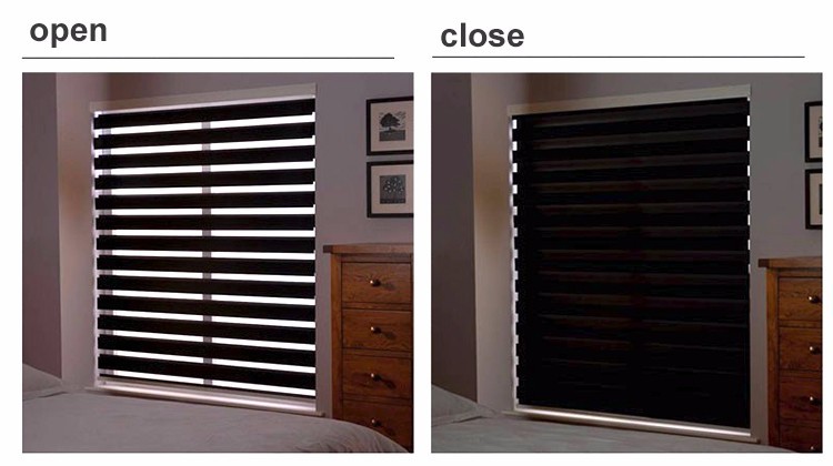 High Quality modern home window zebra blinds shade Customized size