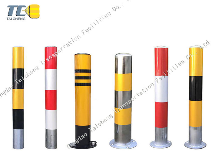 Anti Impact Fixed Post Surface Mounted Static Bollard Easy Maintenance