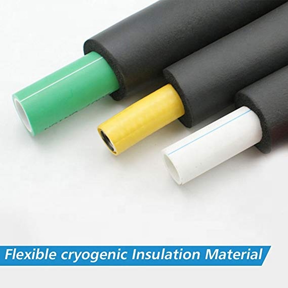 Rubber Pipe Insulation Lagging Foam 2M Self Sealing 15mm 22mm 35mm 42mm Customized