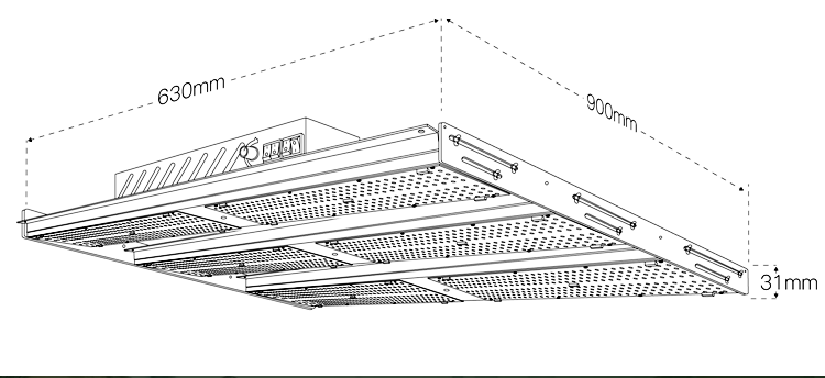 BAVAGREEN 720W Samsung LED Grow Light  red uv ir Full Spectrum  lm301h quanutm board 4