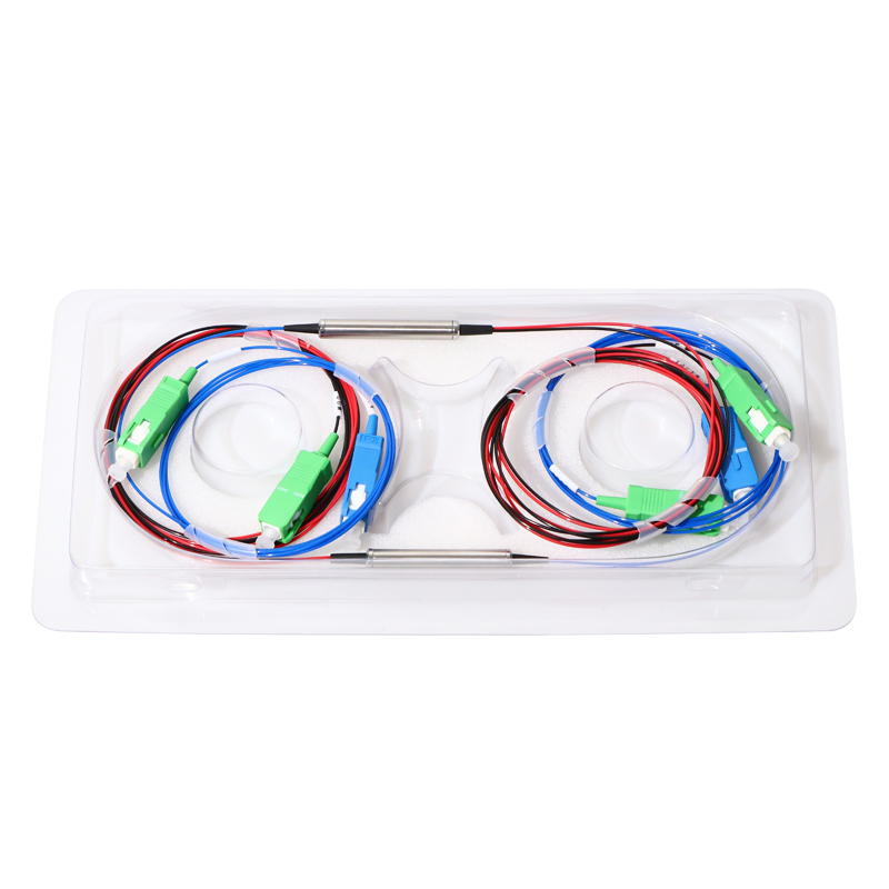 SMF triple multiplexor FWDM optical WDM equipment steel pack tube cheap price