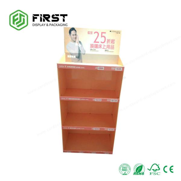 Matte Lamination Cardboard Floor Displays , Easy Advertising Cardboard Display