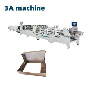 China Advanced PLC Controlled Folder Gluing Machine for 4 Corner Box and 6 Corner Paper Box on sale