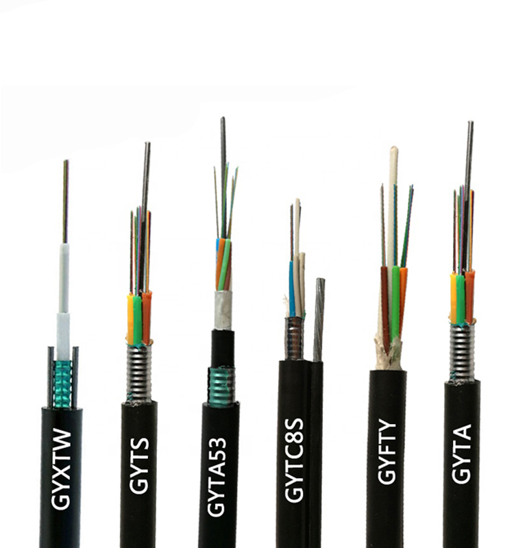48 Core Fiber Optic Cable Outdoor Loose Tube Stranded Armoured GYTA53