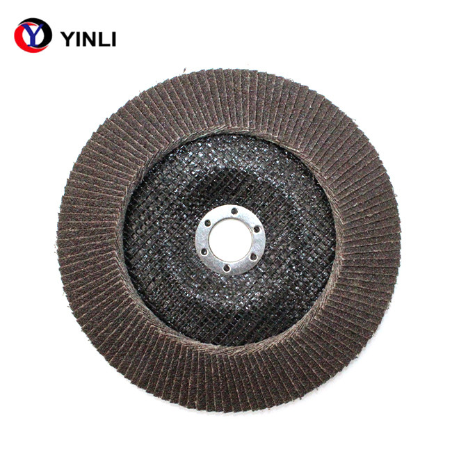 Calcined Aluminum Flap Disc , Sanding Discs 120 Grit For Grinder Polishing