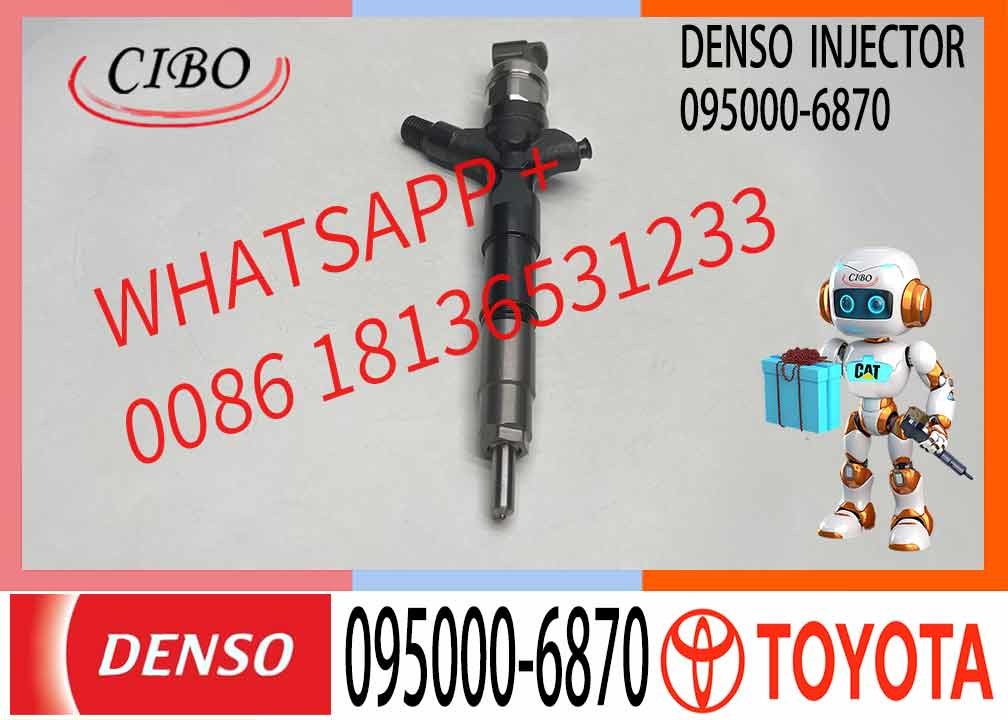 095000-6870 095000 6870 Diesel Engine Injector 0950006870 23670-39155 for Toyota Landcruiser Prado 3.0 D/Daihatsu Delta 1KD-FTV
