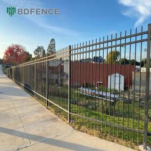 Low Profile Customized Tubular Steel Fence Discreet Barrier