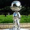 Buy cheap Indoor Home Decor Sculptures Robot Boy Stainless Steel Mirror Sculpture from wholesalers