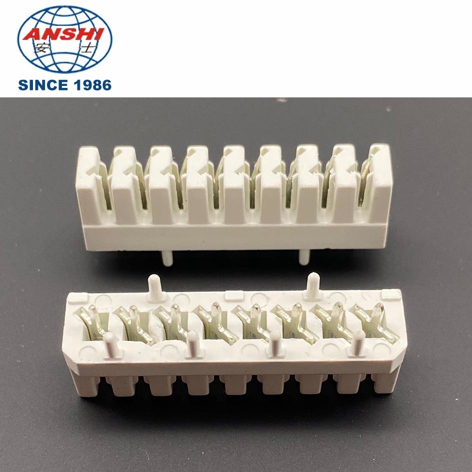 8 Pin Power PCB IDC Connector Terminal Block Krone Type Pitch 3.81mm