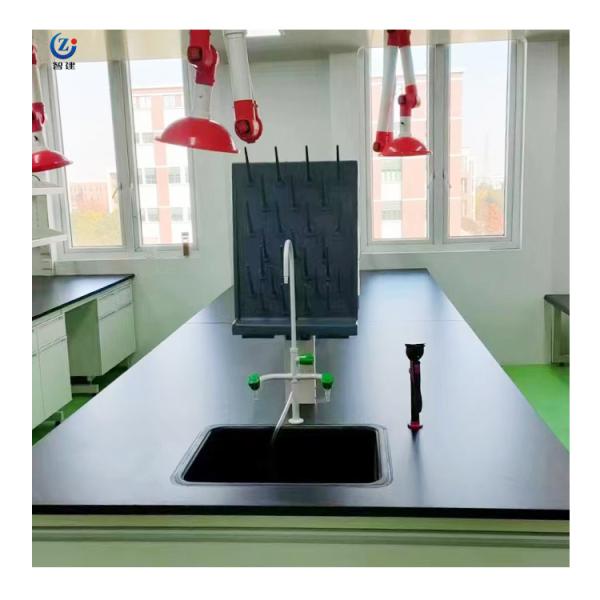 Quality Customized Length Lab Island Bench Work Table 75x90cm With 2 Lockers 2 Doors for sale