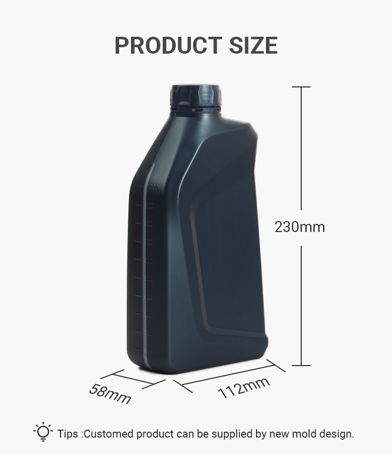 500ml 1000ml HDPE Engine Oil Packaging Bottle motor oil jugs