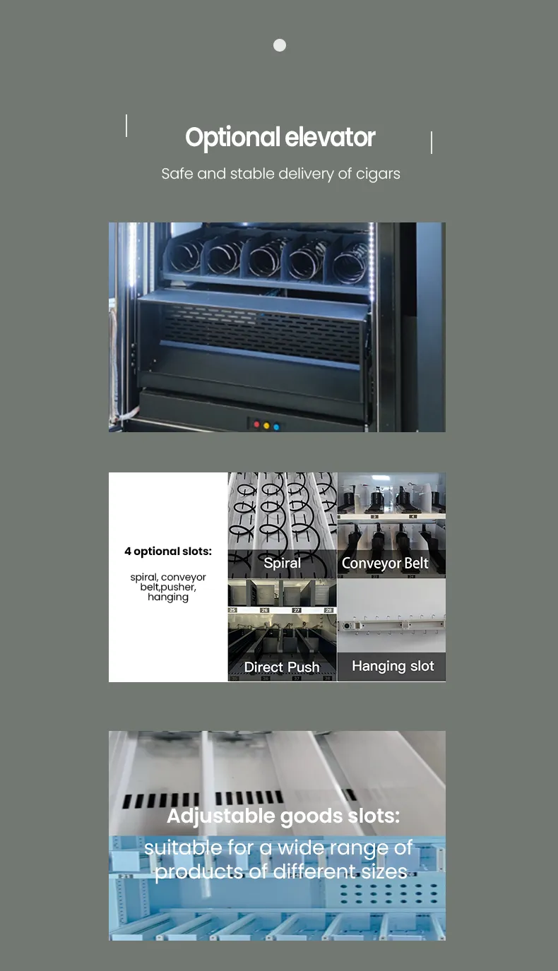 600 Pcs Innovative CBD  Cigar  Vending Machine With Age Checker Card Reader